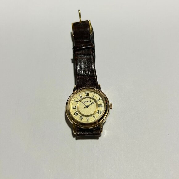 1997 GUESS MAN’S JAPANESE MOVEMENT WATCH WITH DATE DISPLAY - Picture 1 of 4